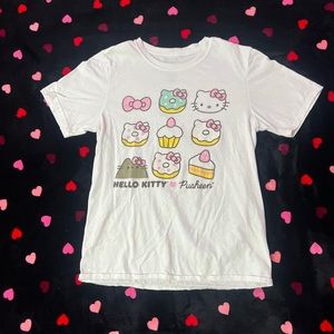 hellokitty pusheen t-shirt